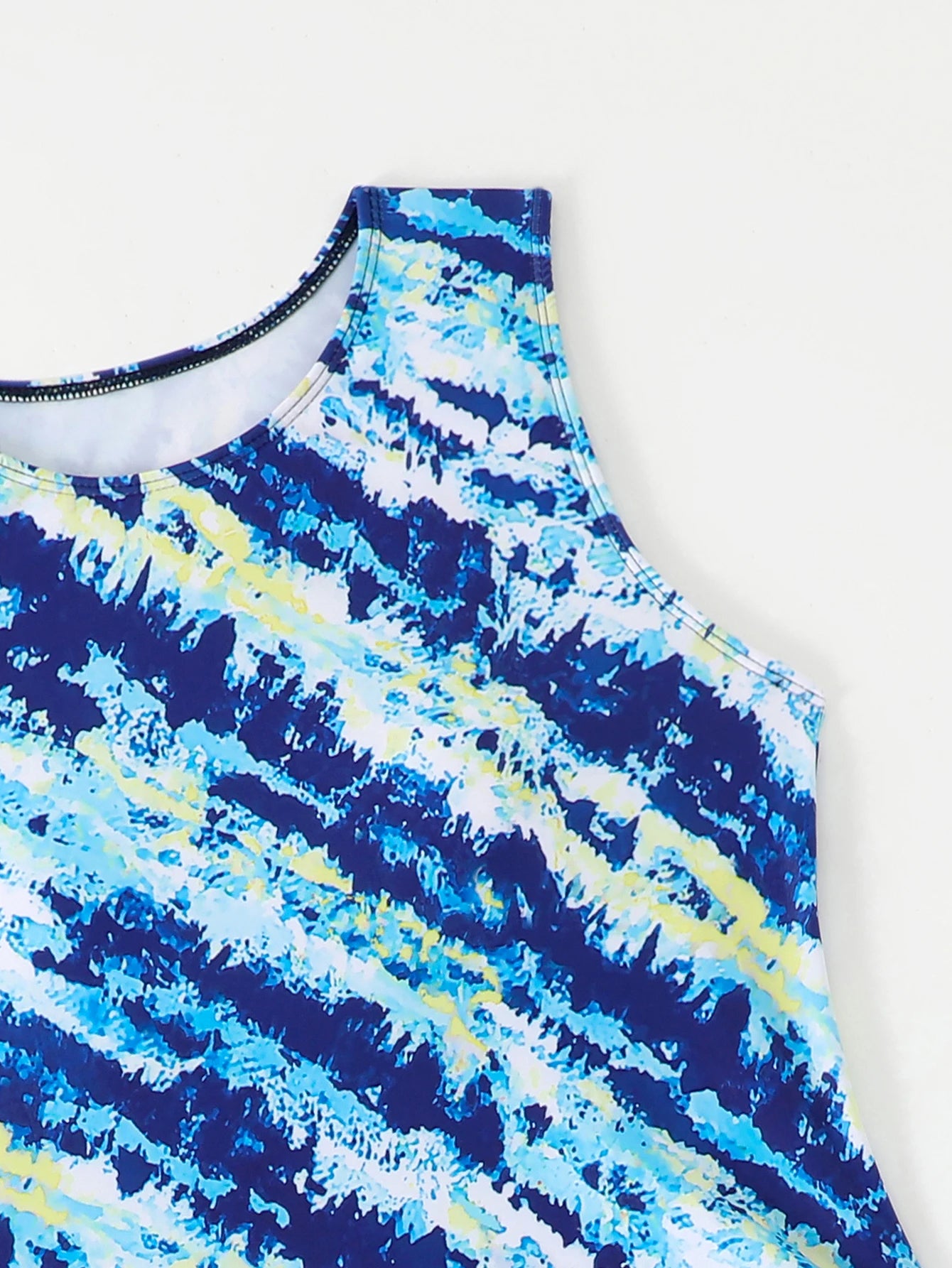 Striped Tankini Two Pieces Swimsuit Women Drawstring Swimwear Female Bathers Bathing Swimming Swim Suit Summer Beachwear