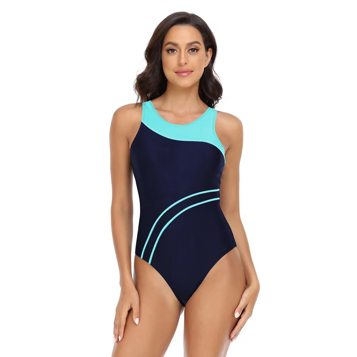 Sports One Piece Swimsuit Women Swimwear Professional Sport Bathing Suit Surfing Swimsuits Swimming Suit Backless Bikini