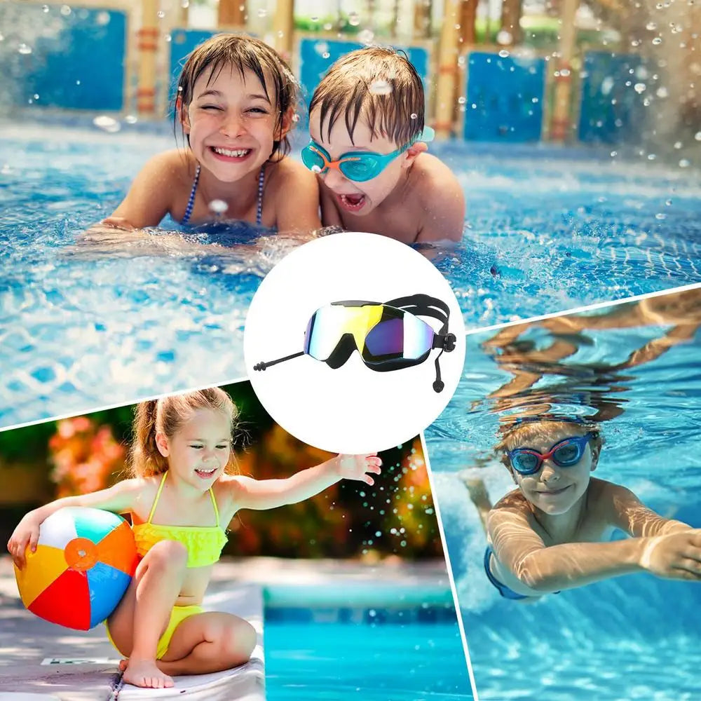 Swimming Goggles Anti Fog & UV No Leaking Goggles Anti Fog Full Protection Swim Pool Goggles Clear Vision Swimming Goggles For