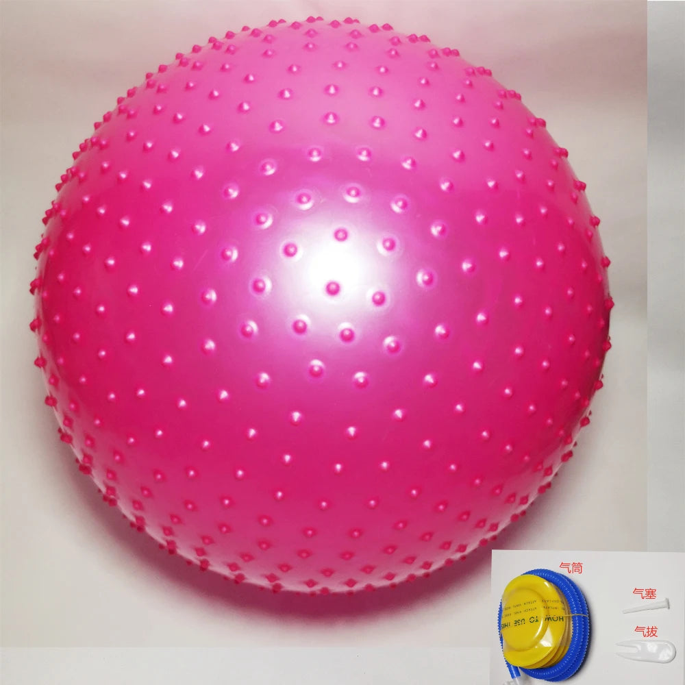 65cm Eco Friendly Explosion-Proof Thickened Round Point Massage Yoga Ball for Kids Sensory Training Fitness Yoga Spiky Balls