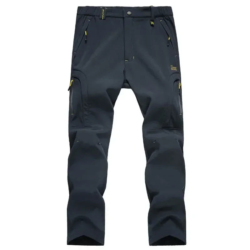 Plus Size 6XL 7XL 8XL Men's Thicken Snow Ski Waterproof Softshell Pants Winter Tactical Camping Hiking Snowboard Fleece Trousers