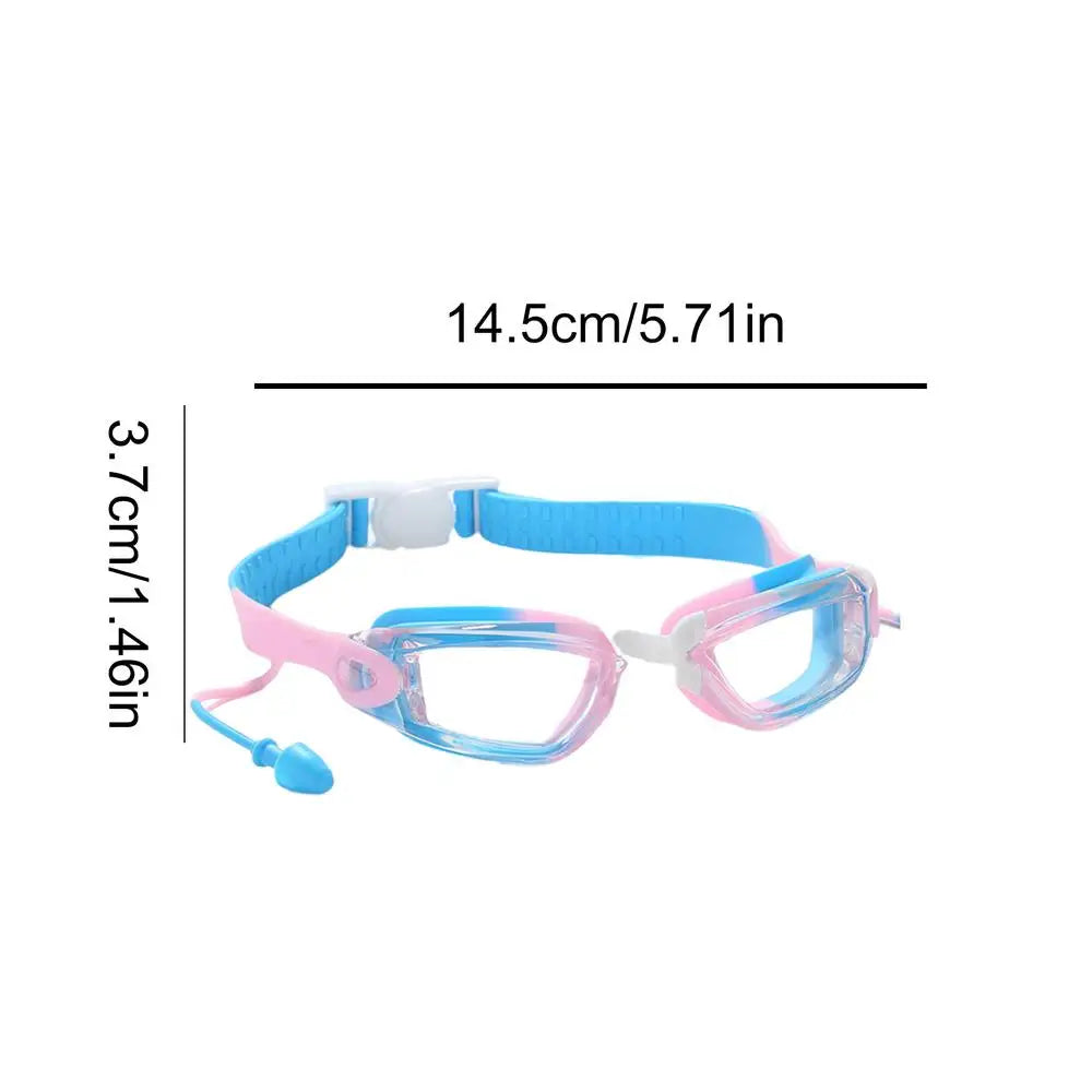 Kids Goggles For Swimming 8-12 Toddler Swim Goggles With Earplugs Swimming Glasses Waterproof Swim Glasses Kids Swimming Glasses