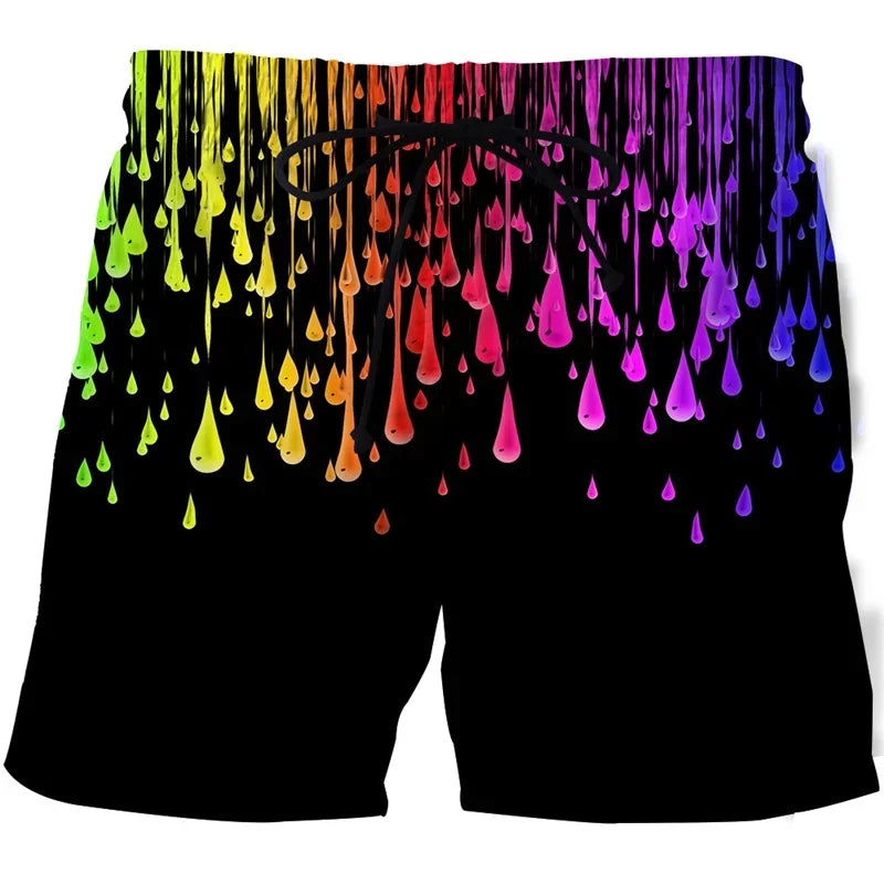 Summer 3D Print Beach Shorts Men Women Abstract Art Cool Short Pants Casual Comforts Skateboard Sport Swim Trunks