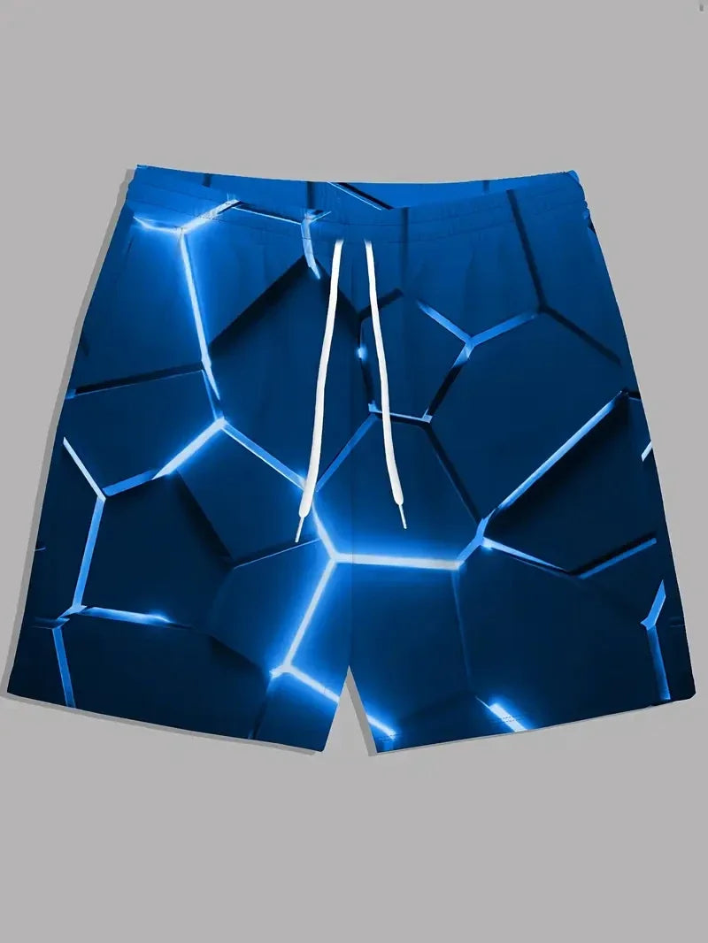 Coconut Leaves Man Swimwear Beach Briefs Summer Big Size Swimwear Men Board Shorts Casual Hawaiian 3D Flower Designer Shorts