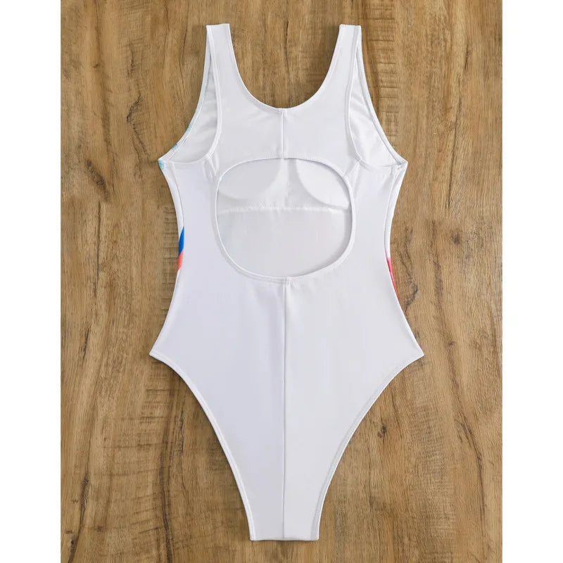 Print One Piece Swimwear Women Swimsuits Closed For Swimming Wear Bodysuit Bathing Suits Beachwear Pool Bather