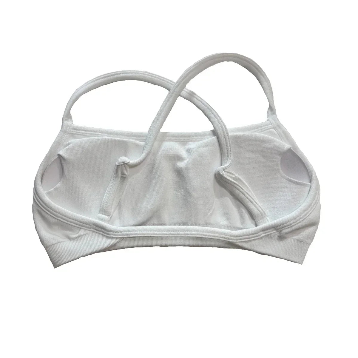 Adjustable Straps Crop Top For Women Open Back Yoga Top Bra Stretchy Gym Crop Top with Light Support Workout Sports Bra