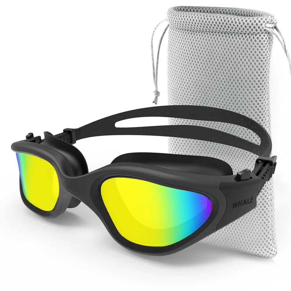 Professional Adult Anti-Fog UV Protection Lens Men Women Polarized Swimming Goggles Waterproof Adjustable Silicone Swim Glasses