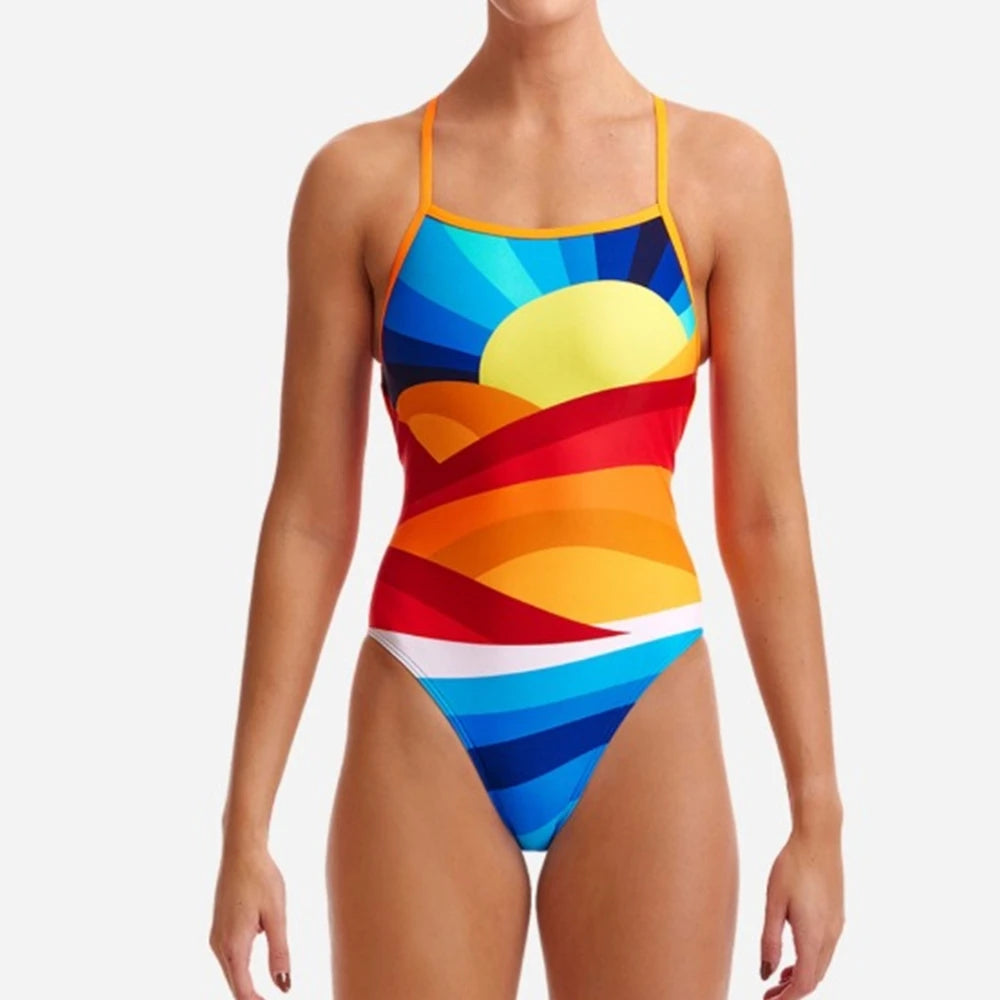 Woman Swimsuit One-piece Tights Comfortable Swimwear Functional Training Swimsuit Open Water Swimming Clothing