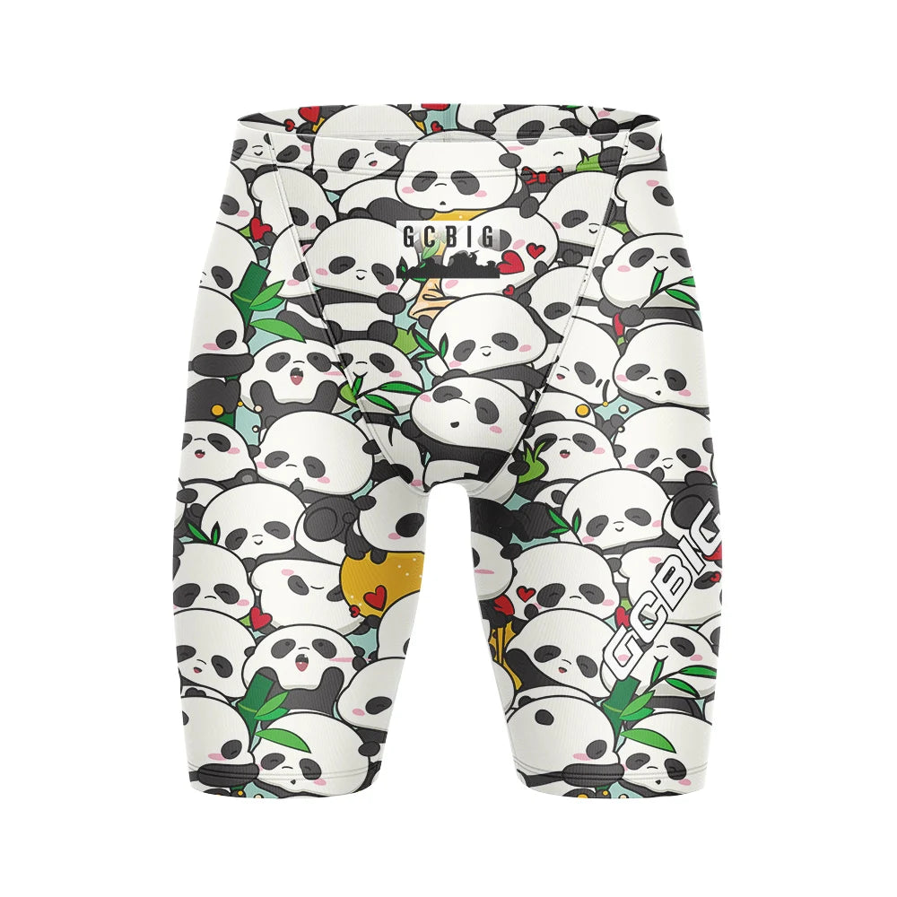 Summer New Men's Swimming Trunks Swim Jammer Swimsuit Tights Shorts Training Sports Beach Quick Dry Running Surfing Pants