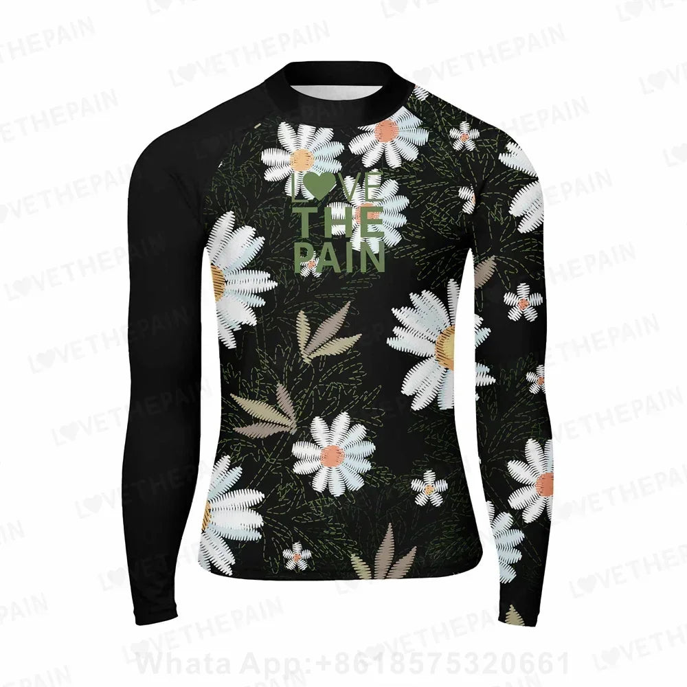 Rash guard Men's Swimsuit Top Uv Sun Protection Shirt Swimsuit With Long Sleeves Rash Guard Diving Surfing Suits Surf Clothes