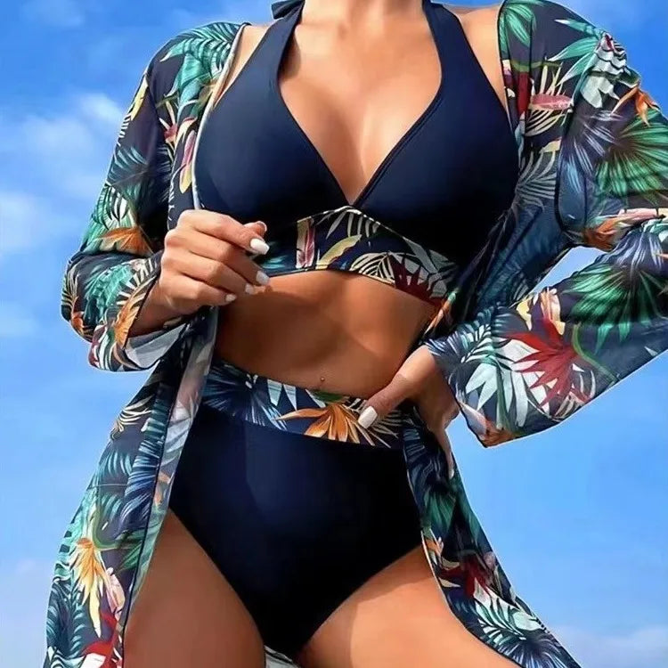 Swimsuit women's three-piece swimsuit bikini swimsuit