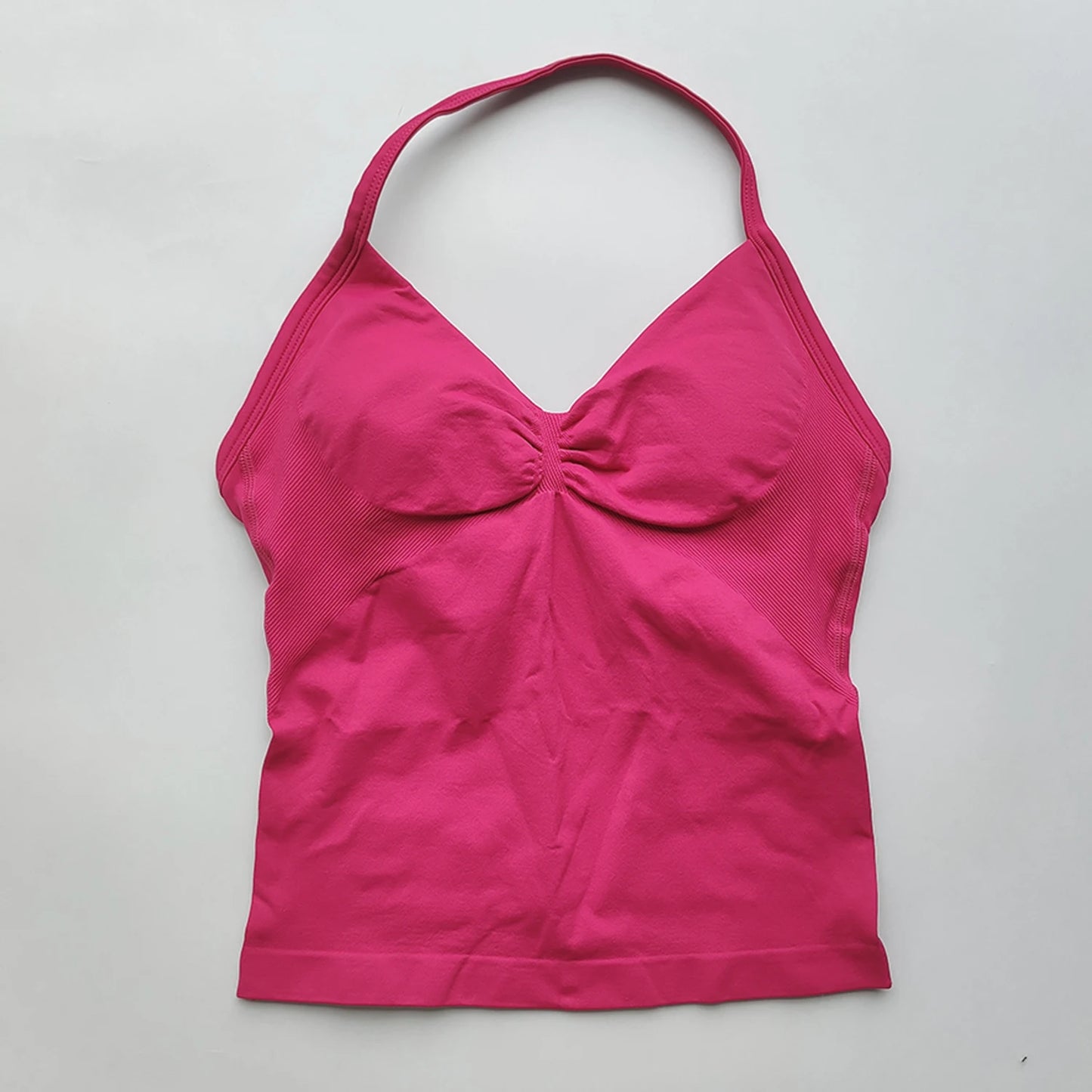 Longline Strappy Gym Tops Women's Sleeveless Workout Shirt Gym Clothes Scrunch Open Back Bra Running Yoga Tank Tops