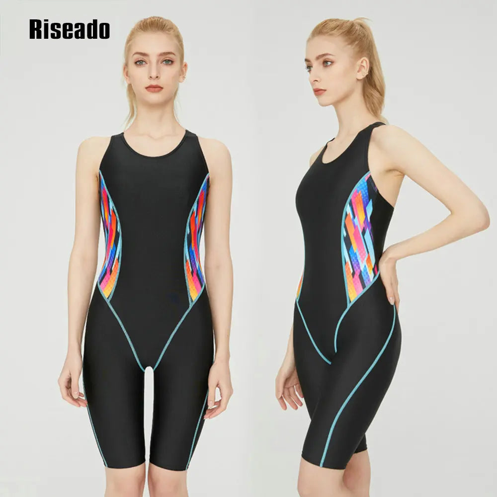 Boyleg One Piece Swimsuit Women's Swimwear Racerback Bodysuit Slim Solid Rash guard Sporty Swimming Suit For Young Girls