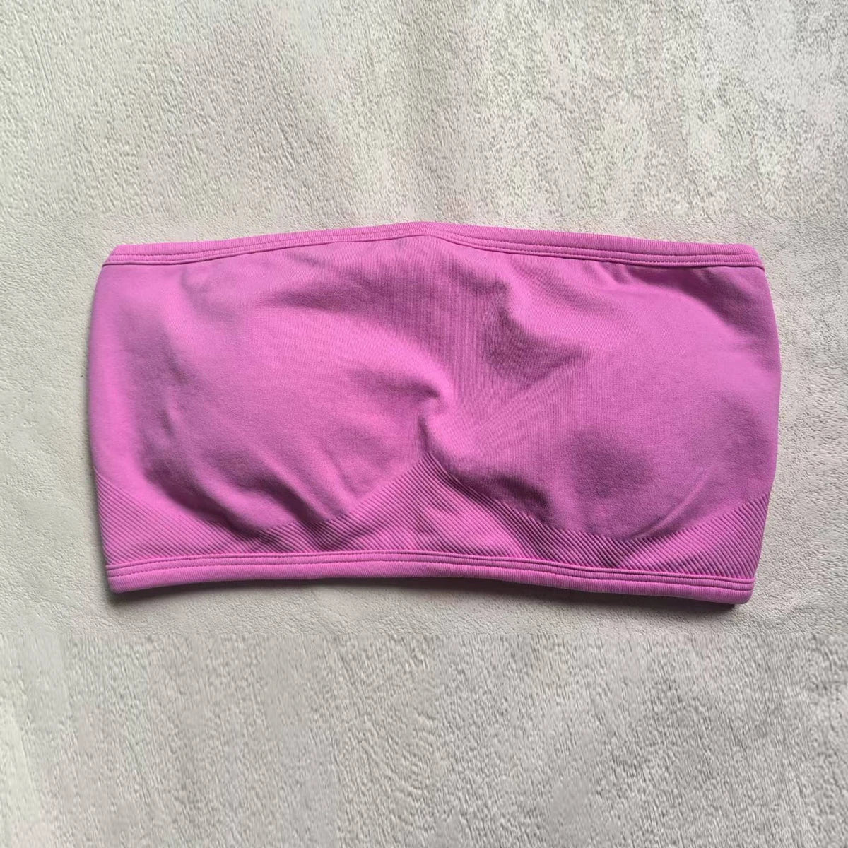 Backless Bandeau for Women Backless Sports Bra Strapless Open Back Gym Crop Top Seamless Strapless Bra Workout Yoga Top