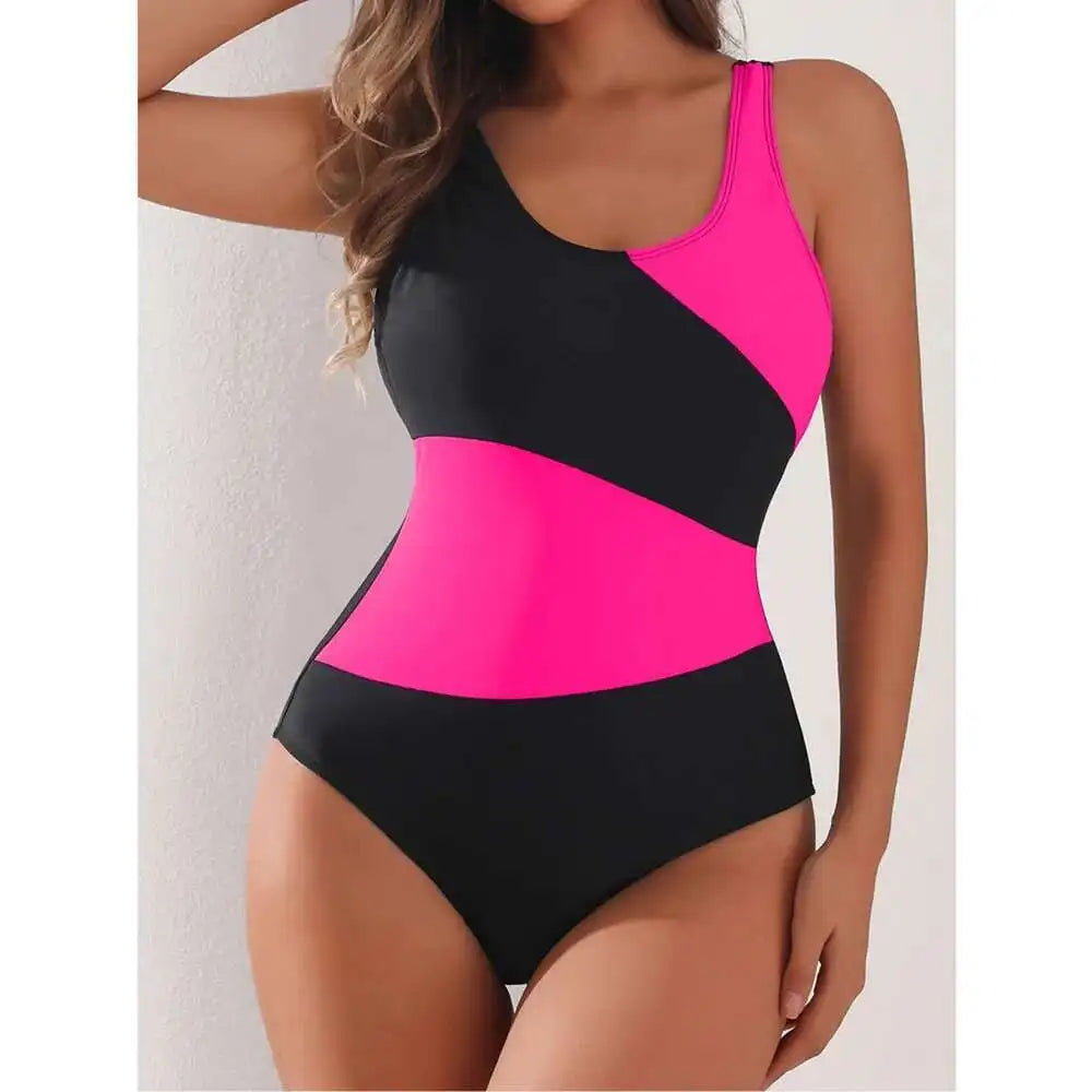 Swimsuits Closed Women's One-Piece Swimwear Push Up Swim Wear Bodysuit Bathing Suits Beachwear Pool Bather