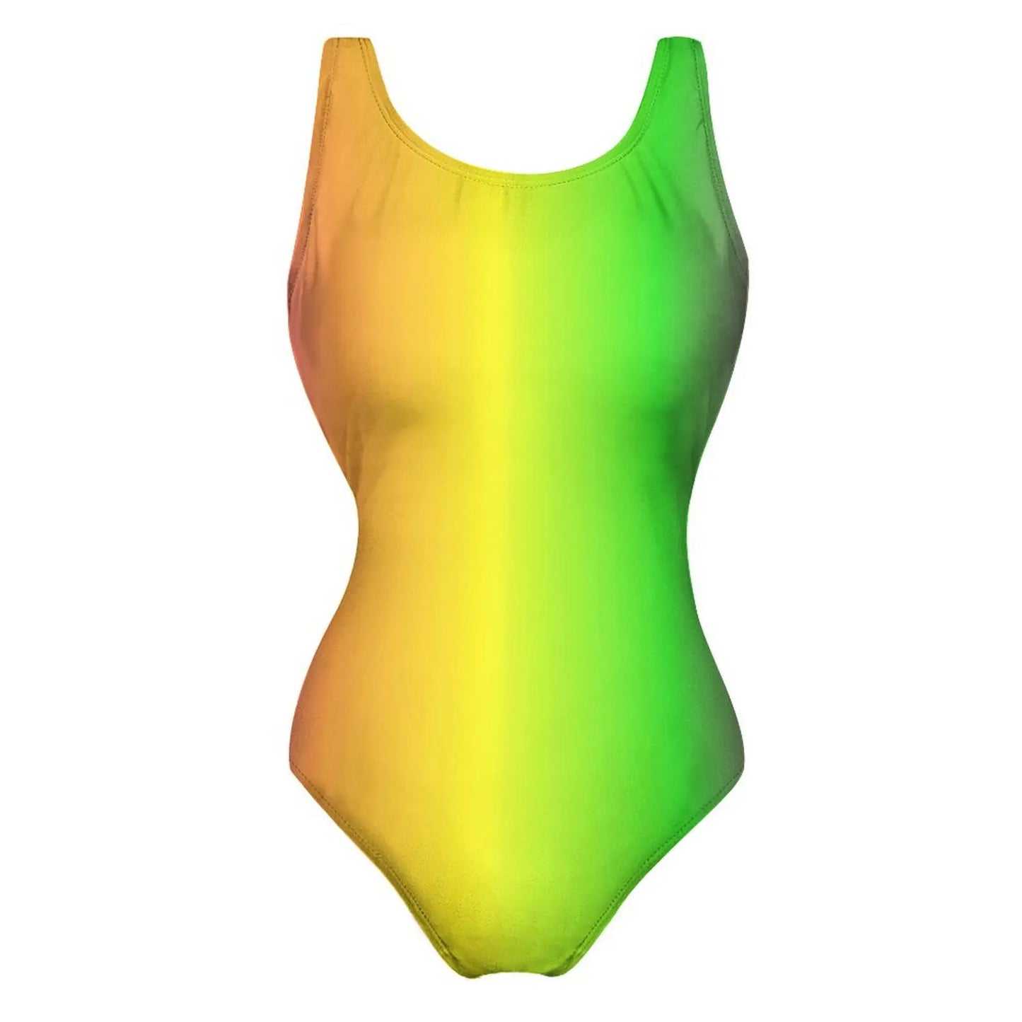 Bright Rainbow Swimsuit Abstract Art Push Up Swimwear One-Piece Vacation Bath Bathing Suit Bodysuit Design Beachwear Large Size
