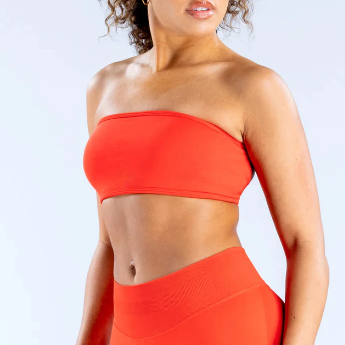 Backless Bandeau for Women Backless Sports Bra Strapless Open Back Gym Crop Top Seamless Strapless Bra Workout Yoga Top