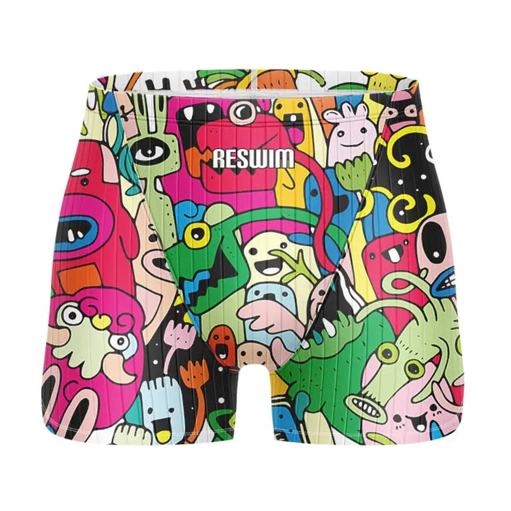 Men's Printed Swim Jammer Shorts