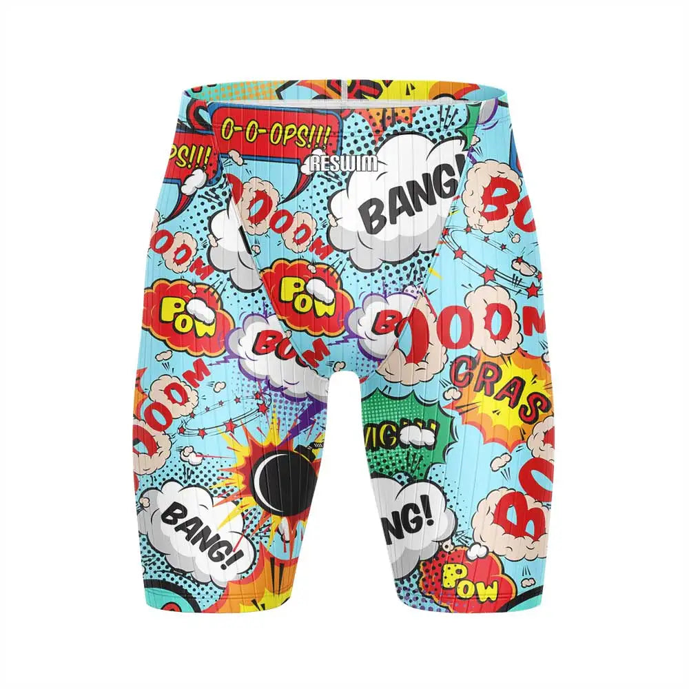 Beach Tights Shorts Men's Jammer Athletic Training Swimsuit Short Swimming Trunks Bathing Suit Quick Dry Lycra Surfing Pants