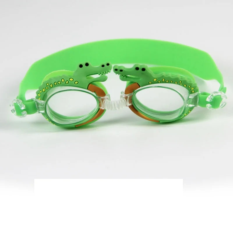 Professional Swimming Goggles Girl Cartoon Swim Glasses with Ear Plug Waterproof Anti Fog Swim Eyewear For Children Kids Gifts