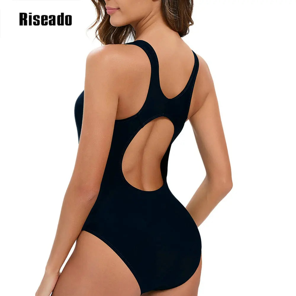 Women's Swimsuit Sleeveless One-piece Bathing Suit Woman Swimming Monokini Athletic Swimwear for Training
