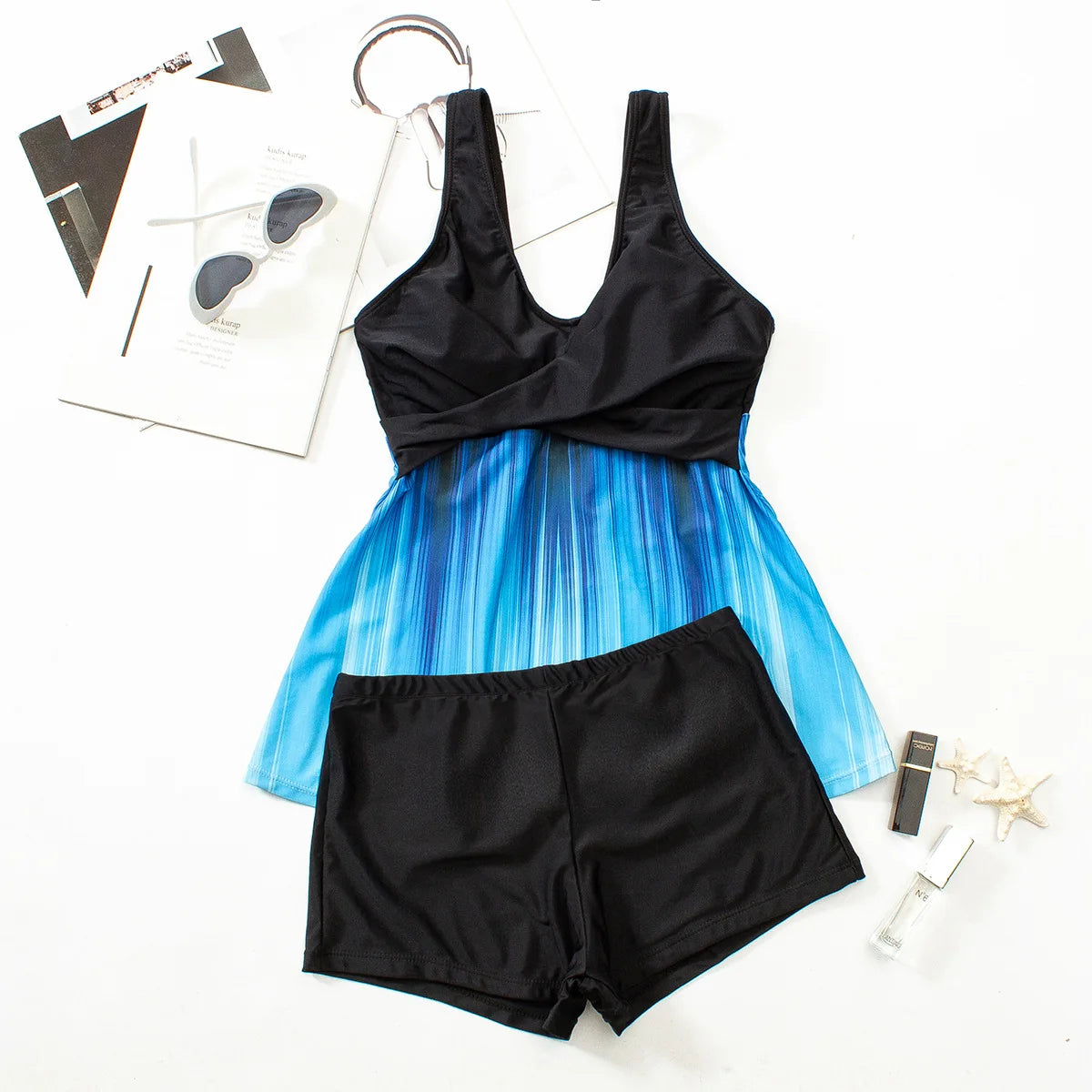 Tankini Woman Swimsuits Swimwear Women Shorts Two Piece Swimsuit Bikini Set Sexy Bathing Suit Holiday Beach Wear Monokini