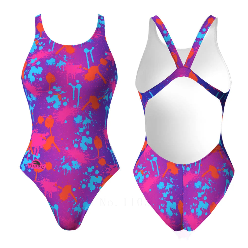 Women's Swimsuit One Piece Swimwear Summer Training Bodysuit Fitness Bathing Suit Professional Training Swimsuit