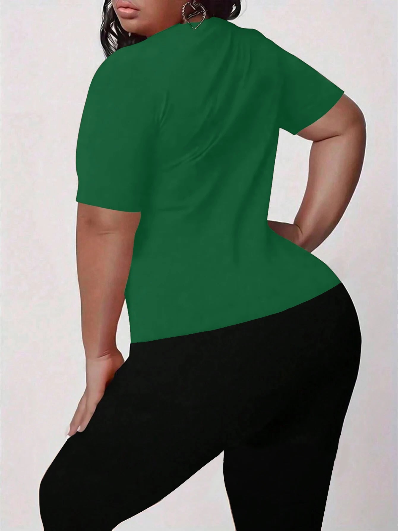 Women T-shirt Capri Leggings Set Solid Two Piece Set O-Neck Loose Comfortable Short Sleeve Soft Elastic Calf-Length Pants Suit