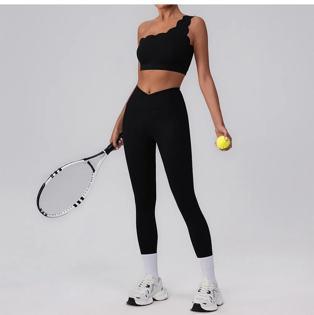Women Yoga Leggings Hips Lifting Gym Leggings V Waist Sport Pants High Waist Fitness Leggings Workout Running Pants Tight