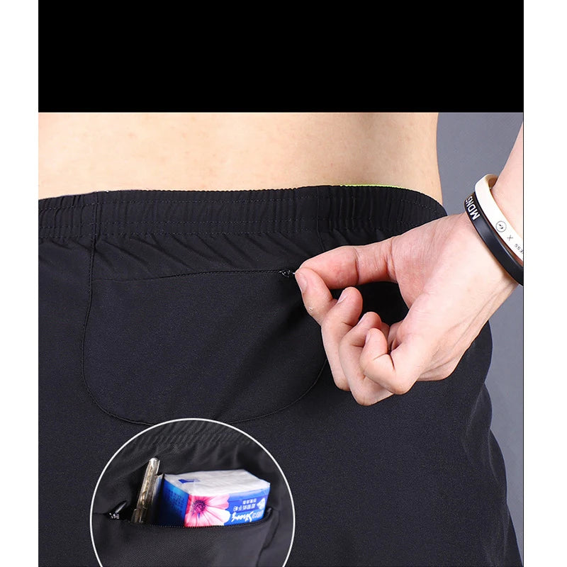 Summer Men Running Shorts Quick Dry Gym Sport Shorts Casual Basketball Shorts Training Crossfit Fitness Shorts Man Gym Clothing
