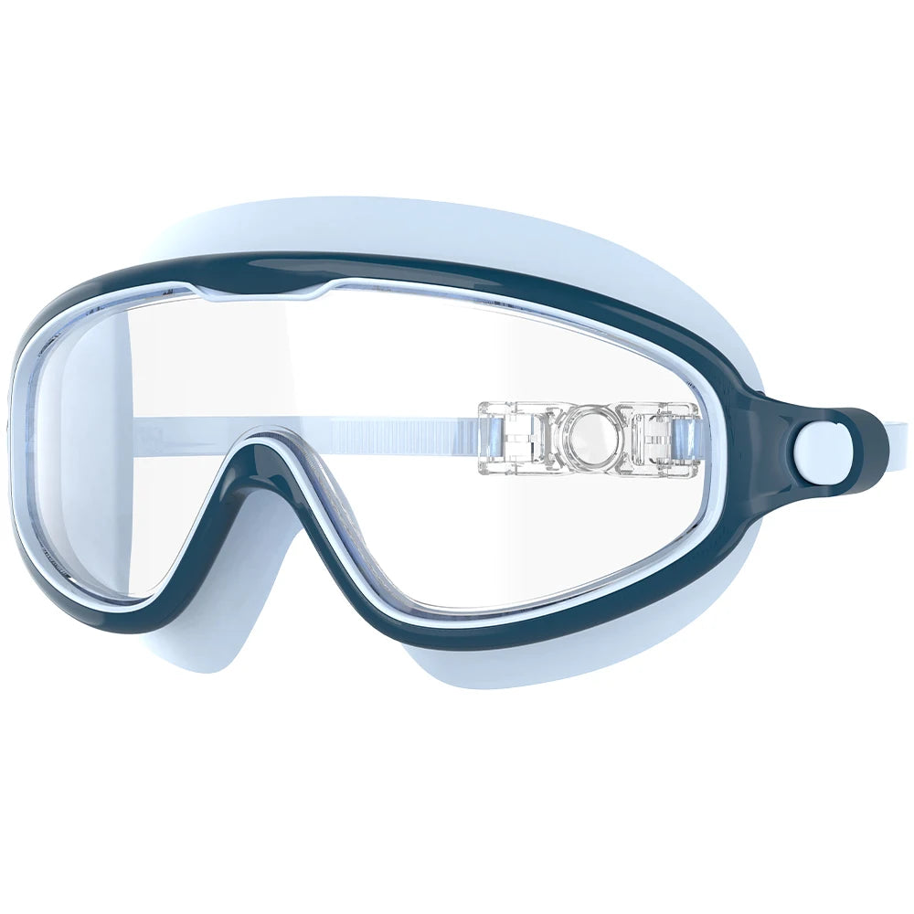 Swimming Goggles for Kids Boys and Girls HD Waterproof and Anti-Fog Electroplating Large Frame Swim Goggles Swimming Accessories