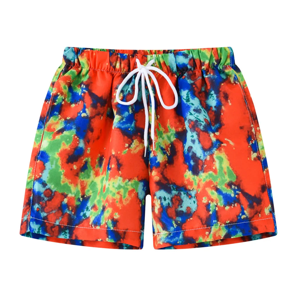 Summer Baby Boys Swimming Trunks For 2-8Years Kids Beach Shorts Cartoon Pattern Swimsuit Shorts Baby Bathing Suit Swimwear