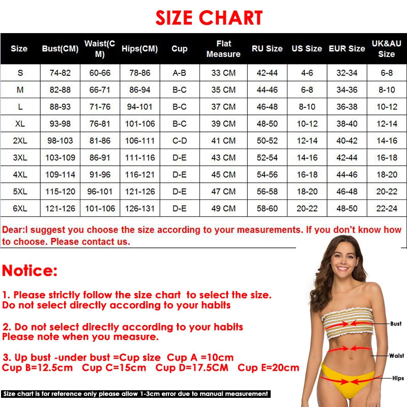 Printed Swimsuit Dress Push Up Bikini Women High Waist Swimwear Female Padded Bather Bathing Suit Swimming Beachwear Summer