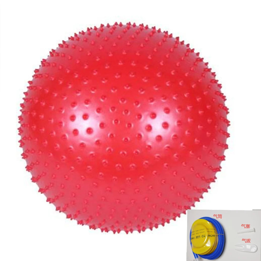 65cm Eco Friendly Explosion-Proof Thickened Round Point Massage Yoga Ball for Kids Sensory Training Fitness Yoga Spiky Balls