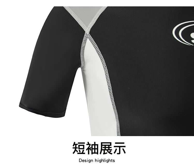 Boy Swimwear Short Shirt Two Piece Short Sleeve Solid Patchwork Teenager Children Kids Swimming Beach Wear 2024 9-16 years