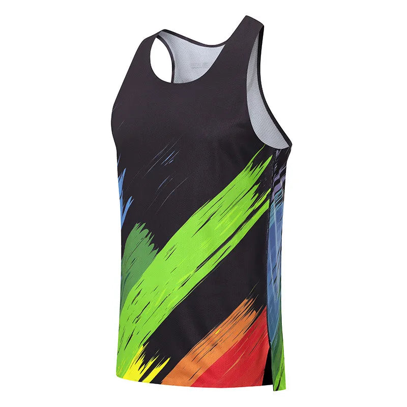 Adult Men Women Running Hiking Shirts Tight Gym Tank Top Fitness Marathon T-shirts Sport Exercise Basketball Vest Clothes