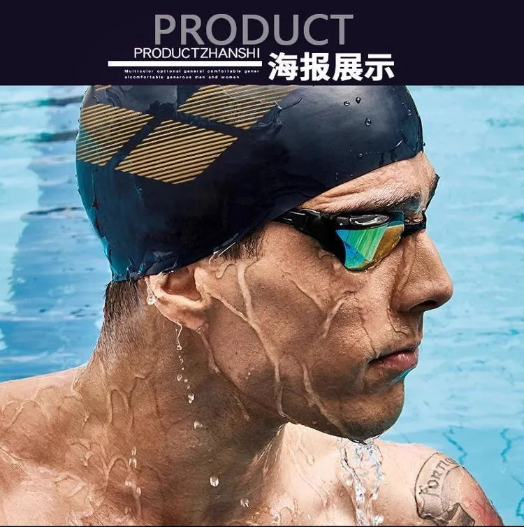 ARENA professional waterproof and anti fog high-definition adult swimming goggles silicone swim cap