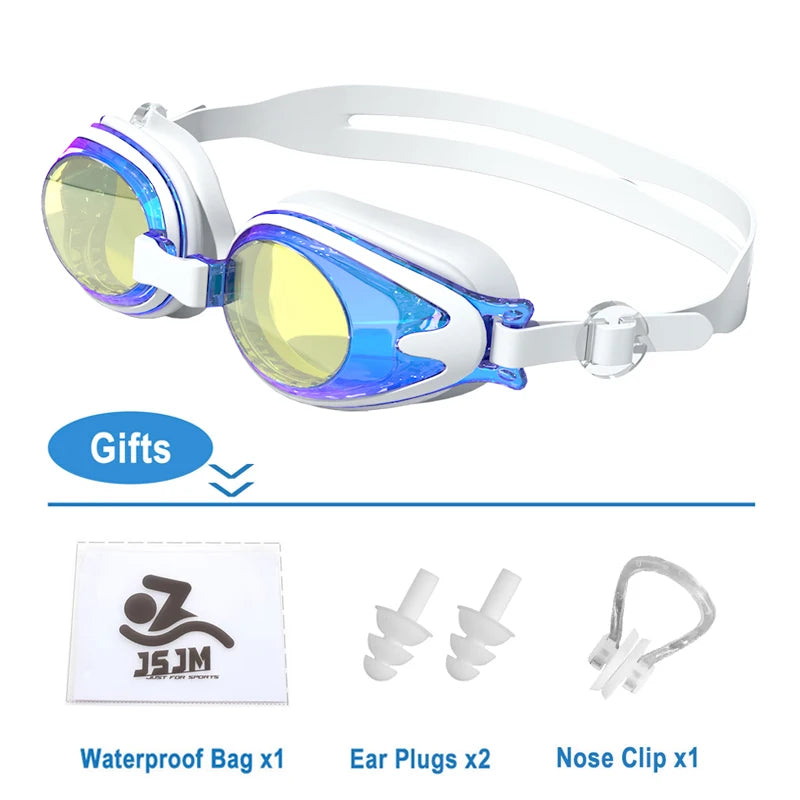 Children Swimming Goggles Anti-Fog Anti-UV Swimming Goggles Silicone Adjustable Professional Swimming Goggles Unisex