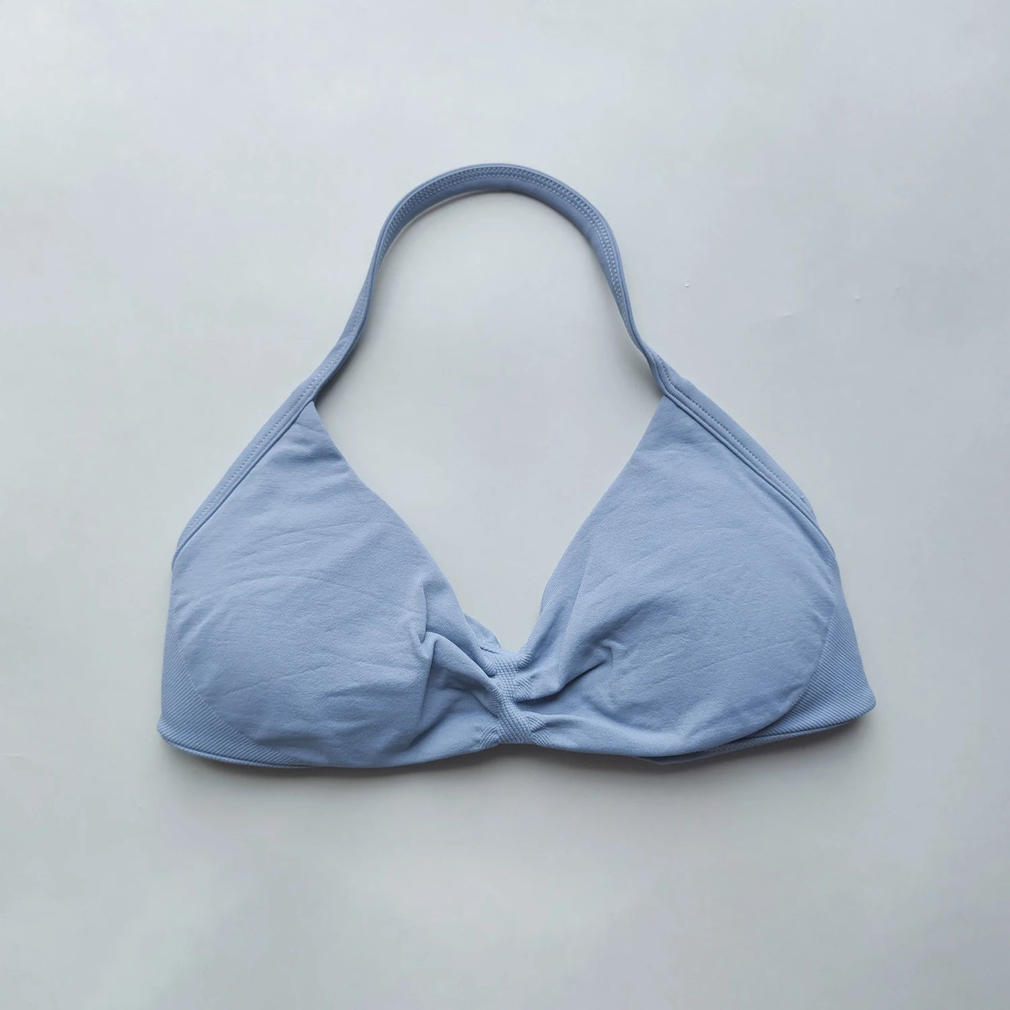 Sports Bra Strappy Backless Yoga Gym Bra Removable Cups Women Workout Clothing Gym Halter Sport Bras Yoga Tank Wrap Top