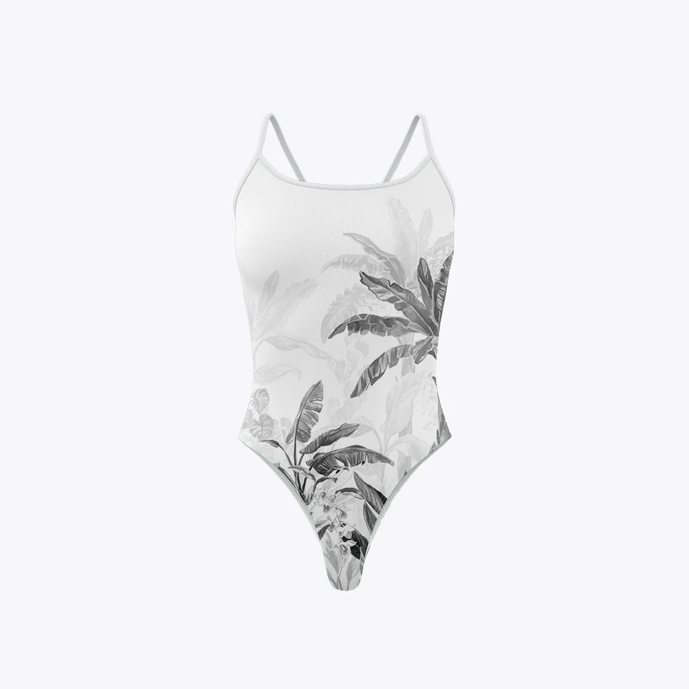 Women Swimsuit Bikini Sexy One-piece Comfortable Suit Swimwear Functional Training Triathlon V-shoulder Tight Swimming Clothing
