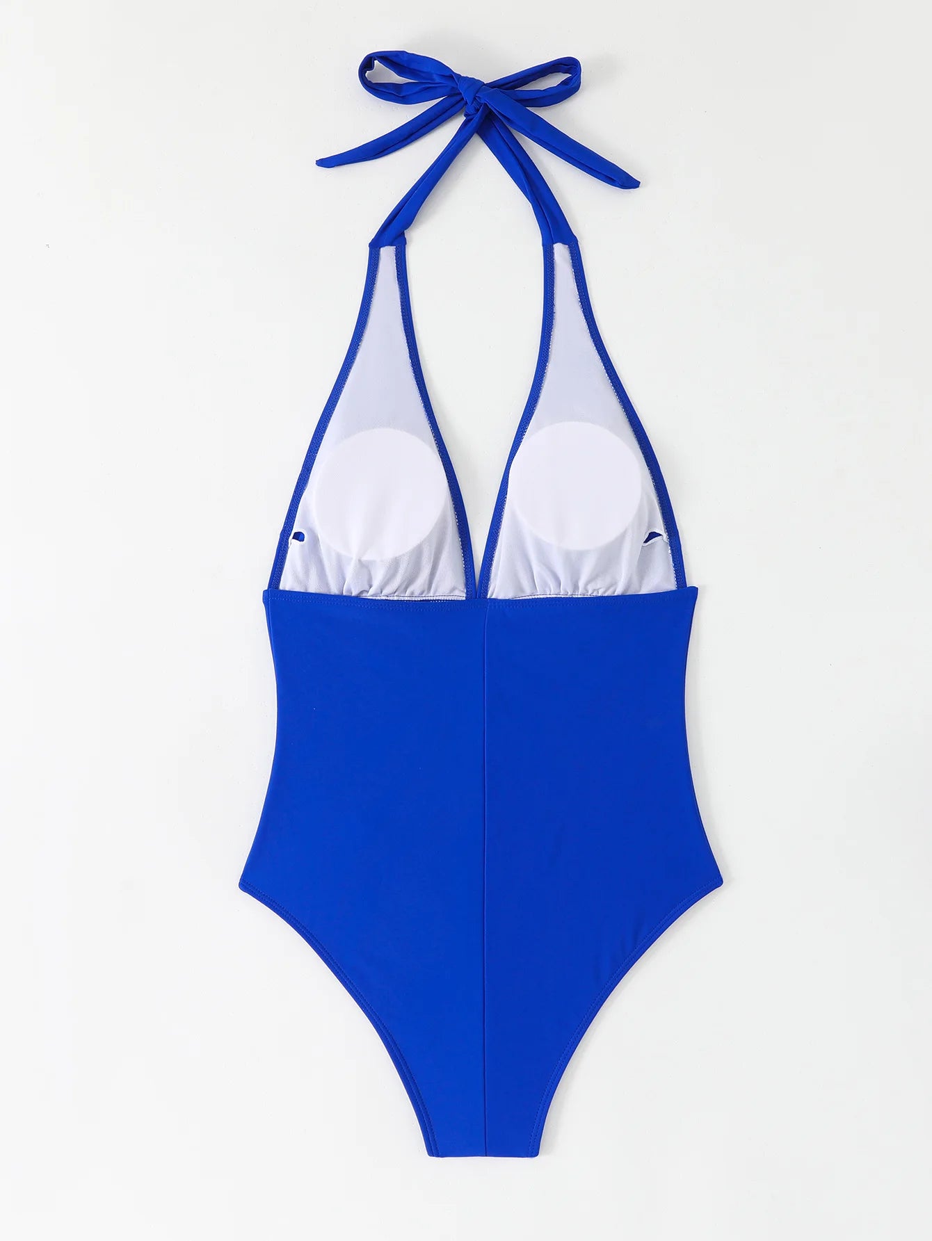 Lady Print Tied Halter Swimwear Women Push UP One Piece Swimsuit Monokini Backless Brazilian Bathing Suit