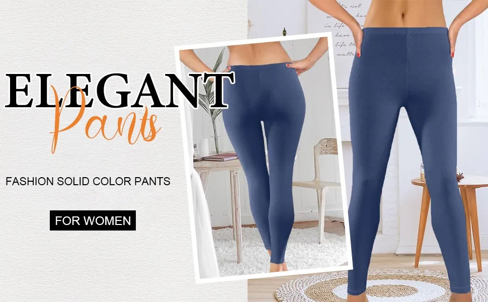 Women Elastic Waist Casual Leggings Large Shinny Legging High Stretch Leggings Gym Pants Workout Workout Leggings Yoga Pants
