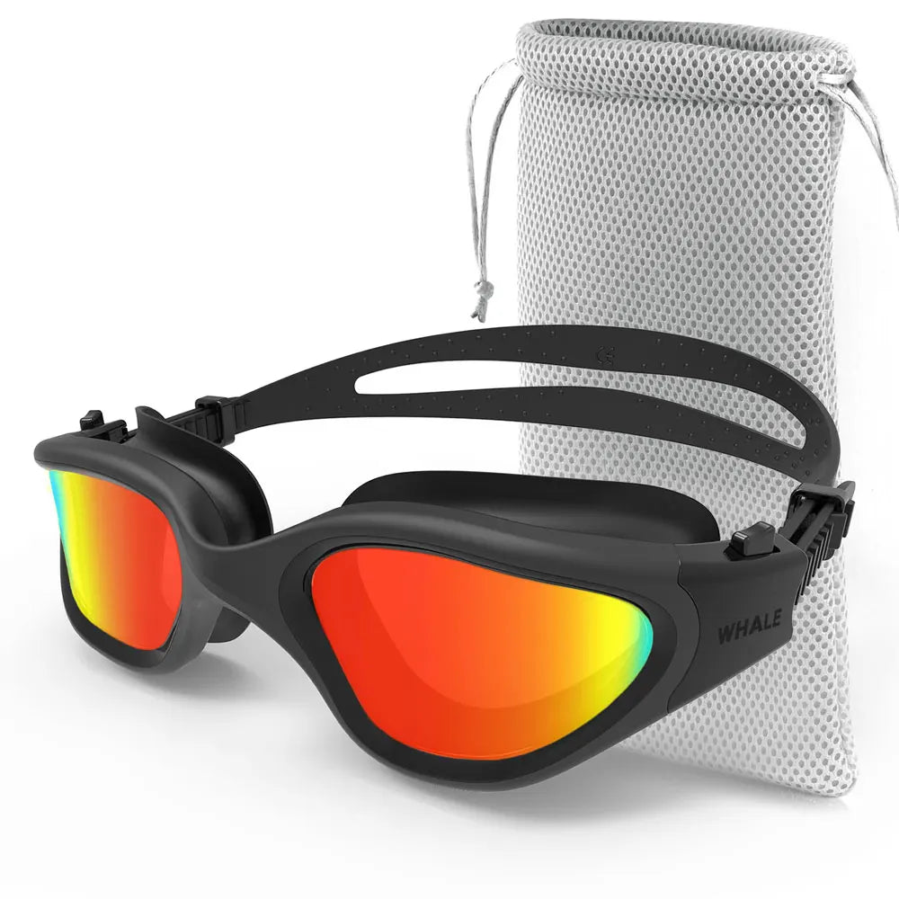Professional Adult Anti-Fog UV Protection Lens Men Women Polarized Swimming Goggles Waterproof Adjustable Silicone Swim Glasses