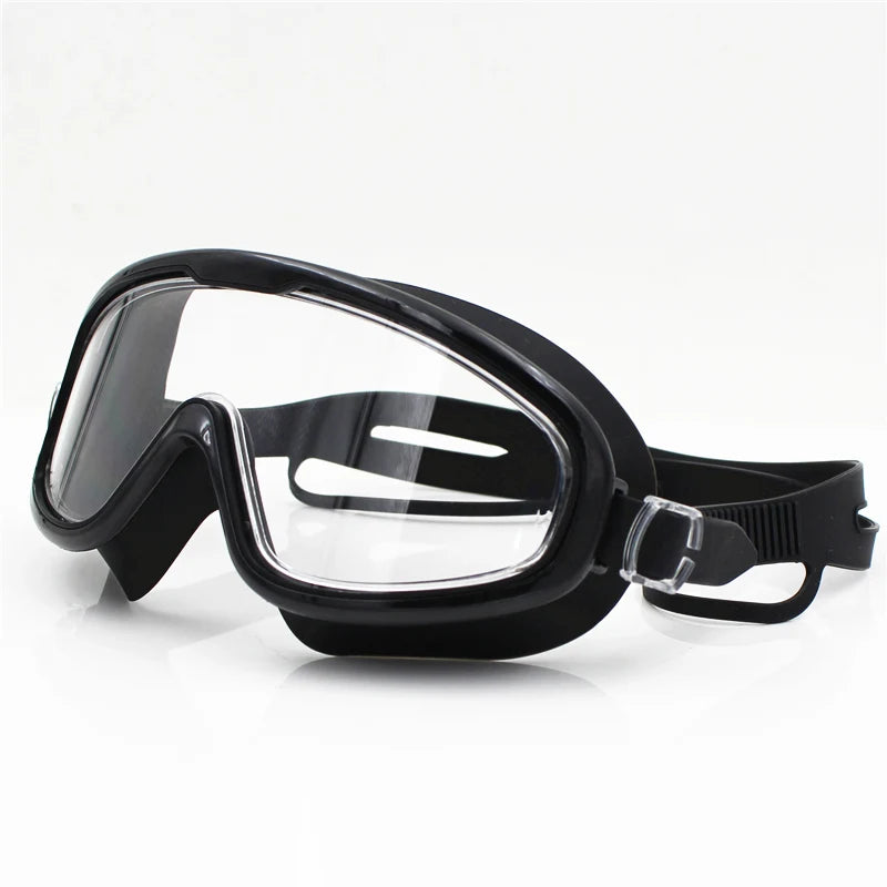 Big frame Professional Swimming Waterproof soft silicone glasses swim Eyewear Anti-Fog UV men women goggles for men women