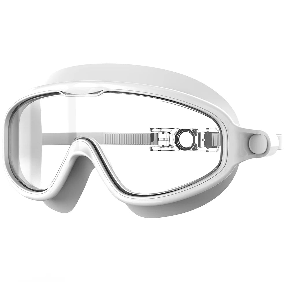 Swimming Goggles for Kids Boys and Girls HD Waterproof and Anti-Fog Electroplating Large Frame Swim Goggles Swimming Accessories