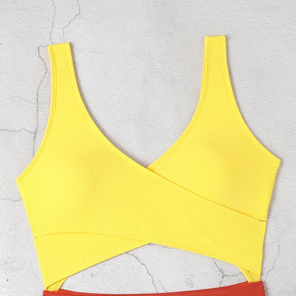 Girls One Piece Swimsuit with Beach Skirts 7-12 Years Children's Swimwear Cut Out Teens Patchwork Bathing Suits for Kids