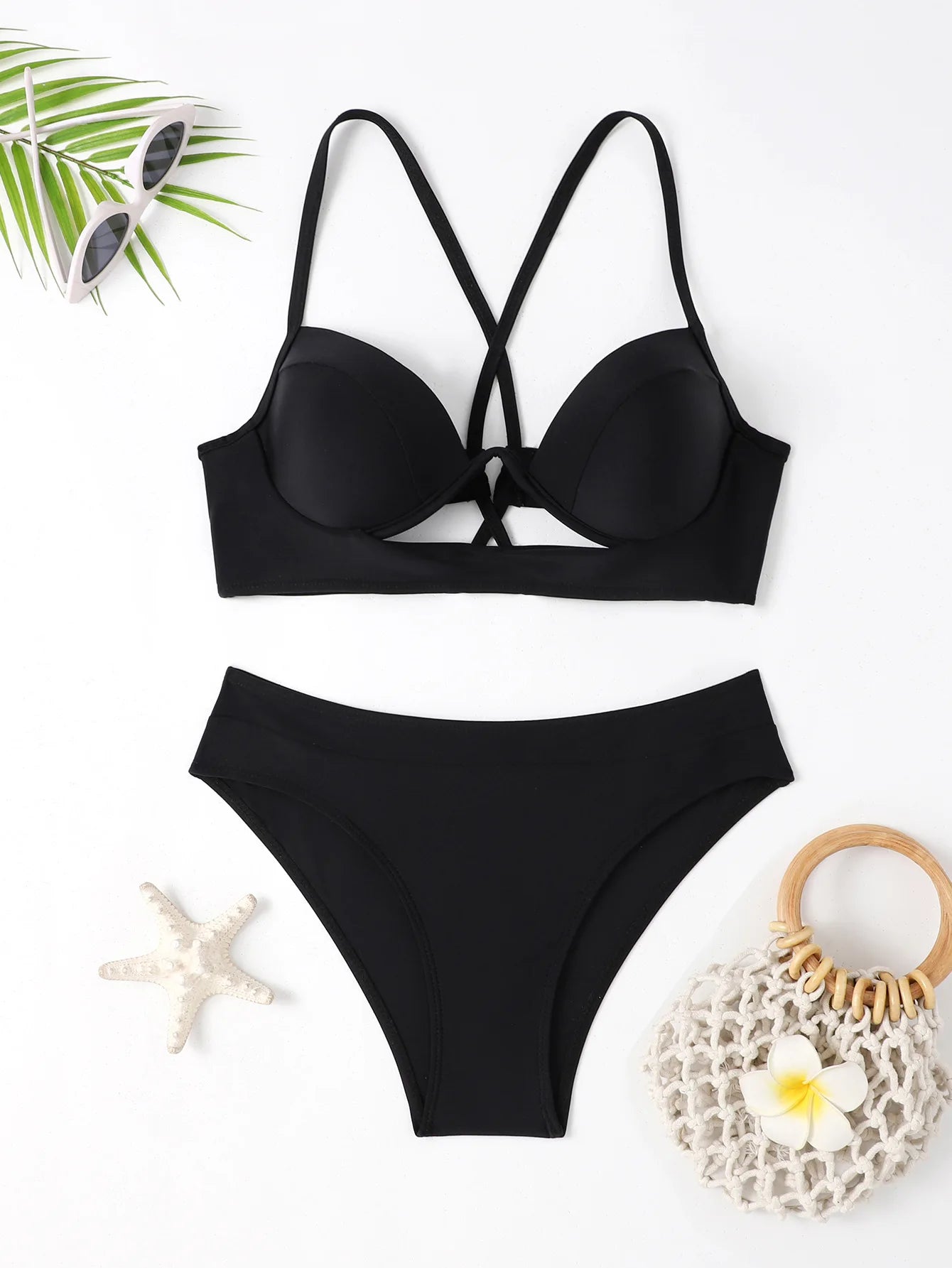 Neon Push Up Bikini Brazilian Biquini High Waist Thong Swimsuit Women High Cut Bathing Suit Female Halter Swimwear Monokini