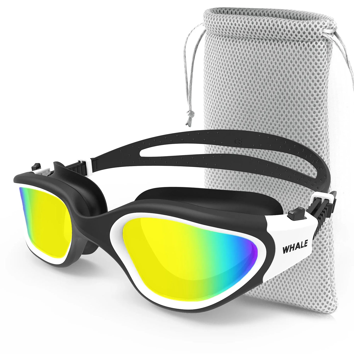 Professional Adult Anti-Fog UV Protection Lens Men Women Polarized Swimming Goggles Waterproof Adjustable Silicone Swim Glasses