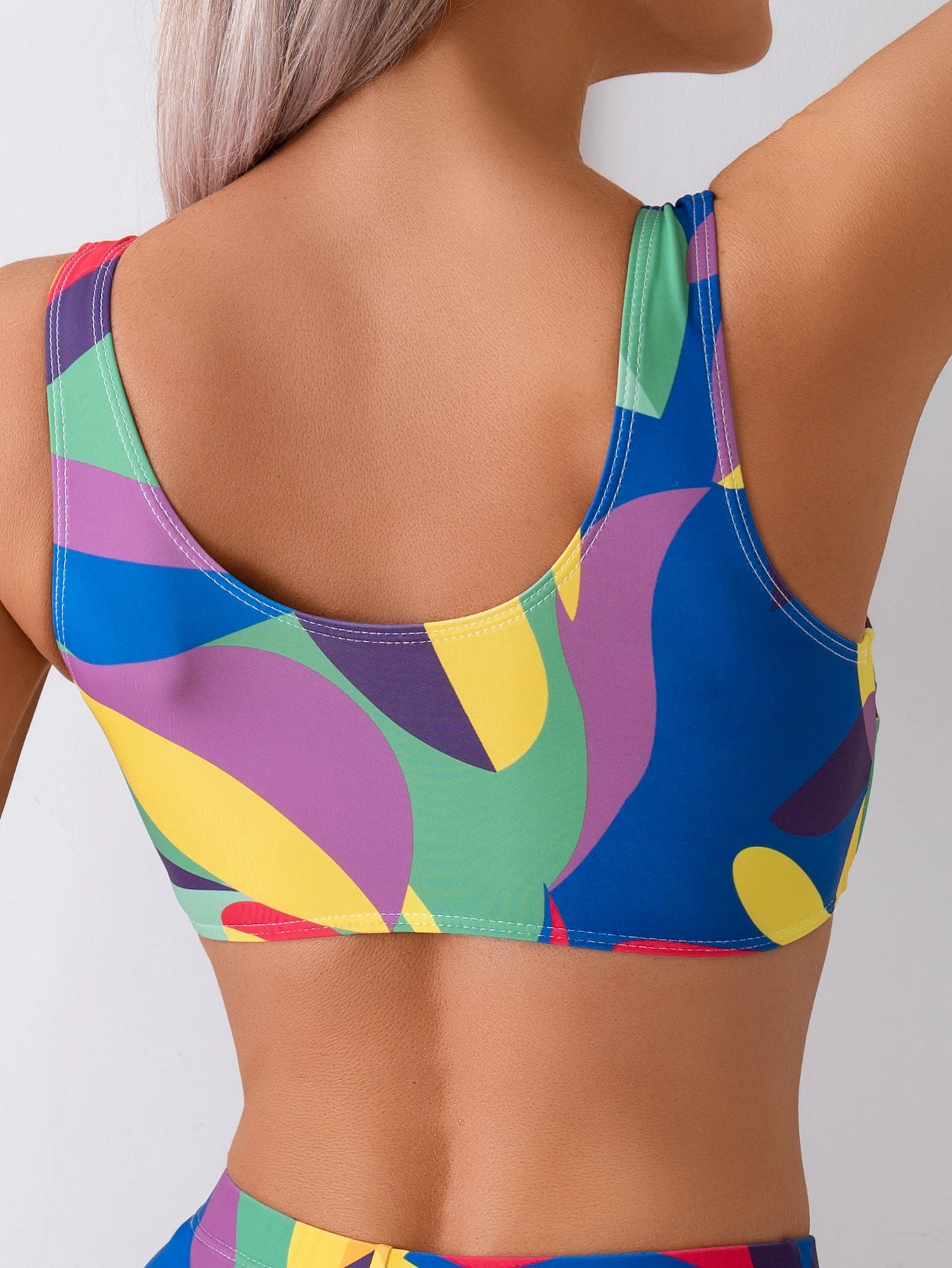 High Waist Bikinis Printed Swimsuit Women Padded Swimwear Female Bathers Bathing Swimming Swim Suit Beachwear