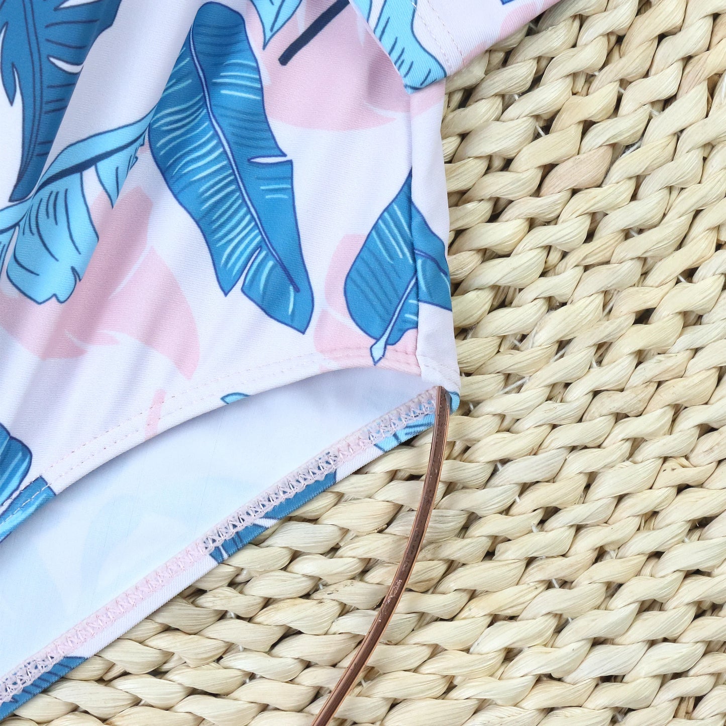 Floral Print Bikini Women Swimsuit Female One Piece Swimwear Backless Brazilian Beachwear Monokini